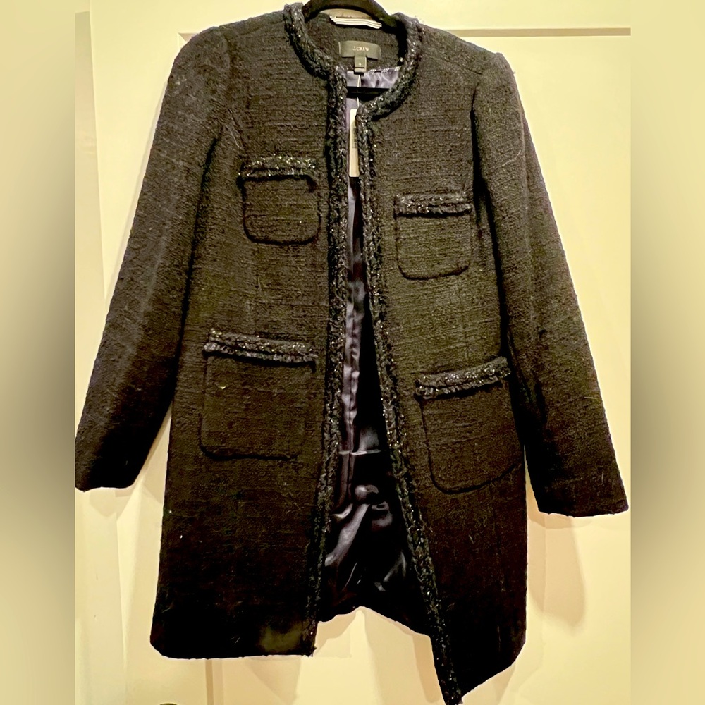J. Crew Navy Lady Coat